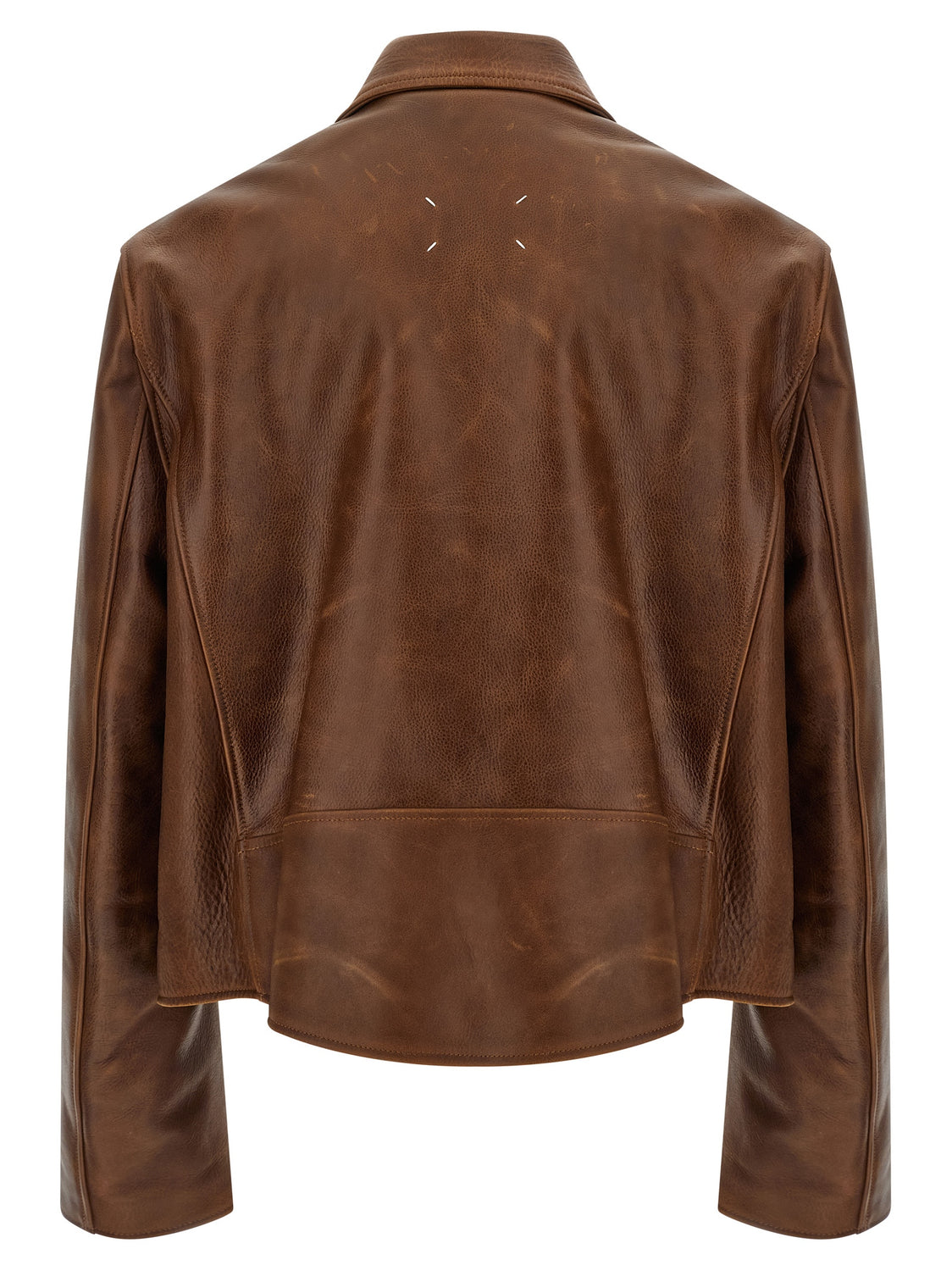 Brown Calfskin Leather Jacket