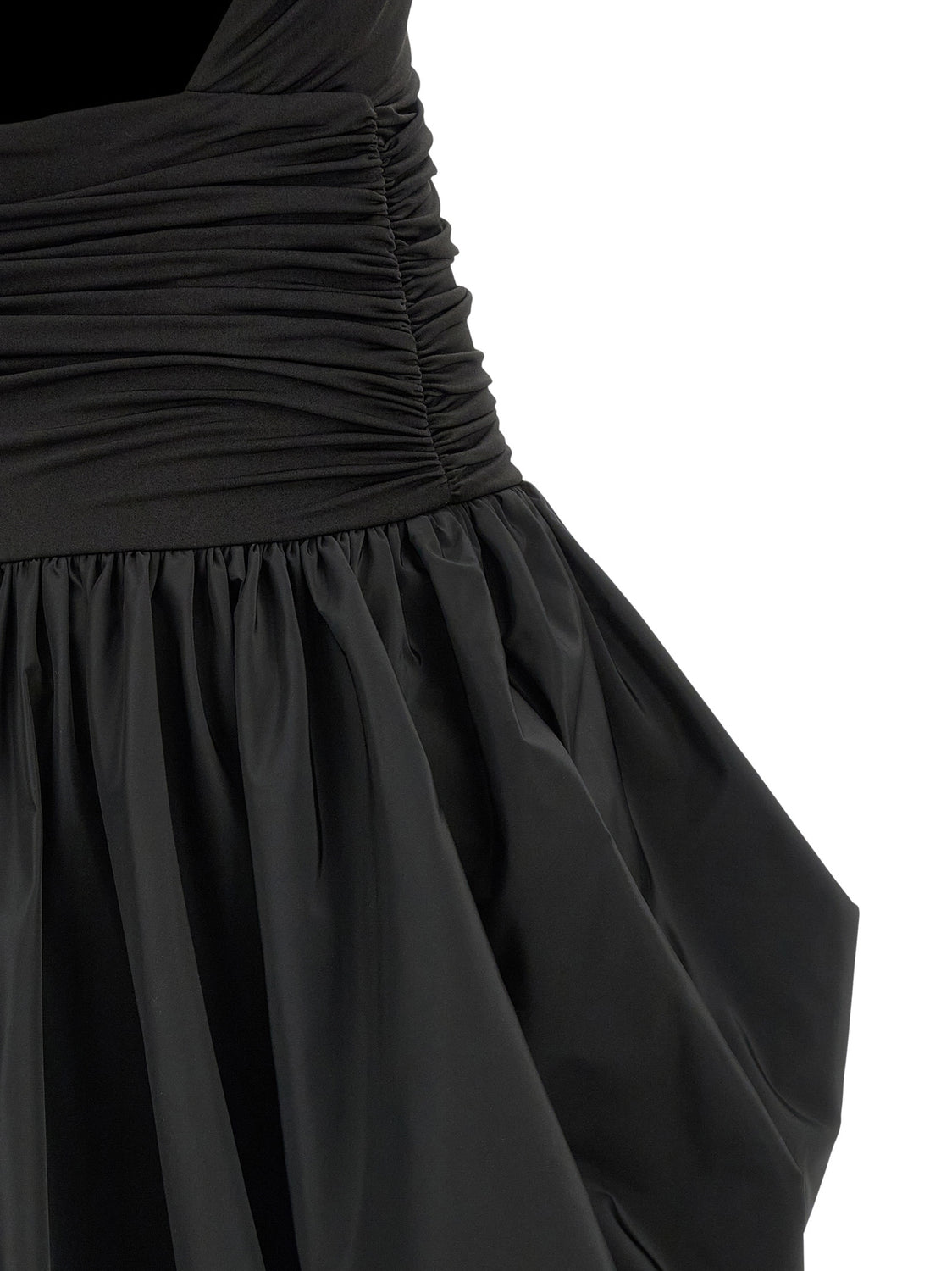Black Polyester Long Dress