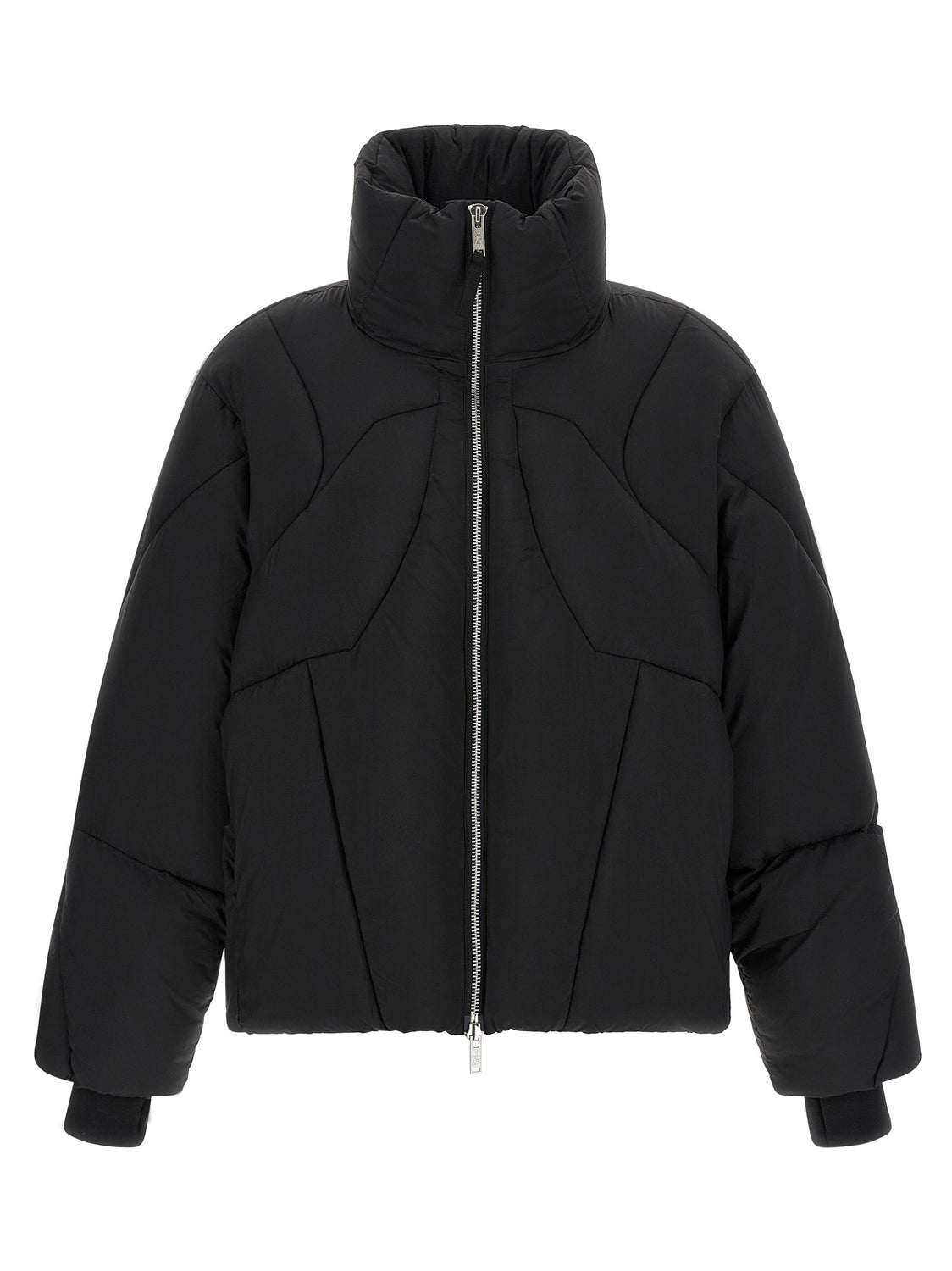 Black Nylon Full-Length Jacket