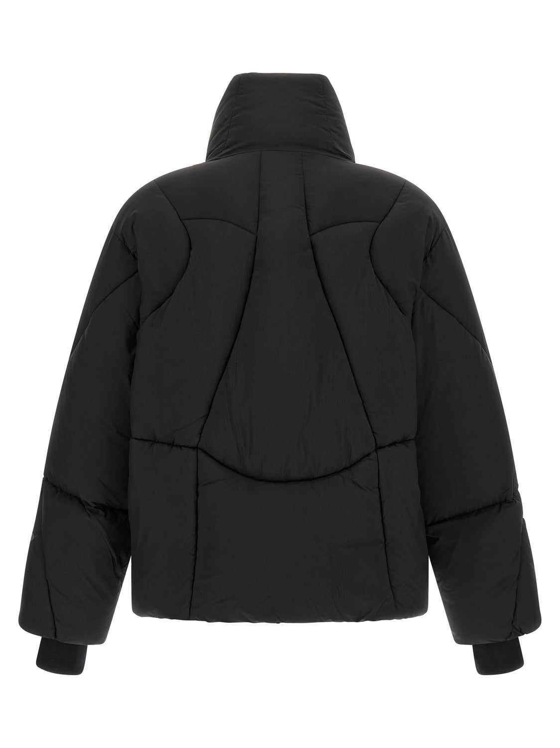 Black Nylon Full-Length Jacket