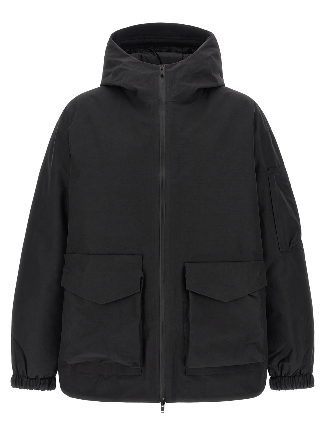 Black Recycled Polyester Shell Jacket