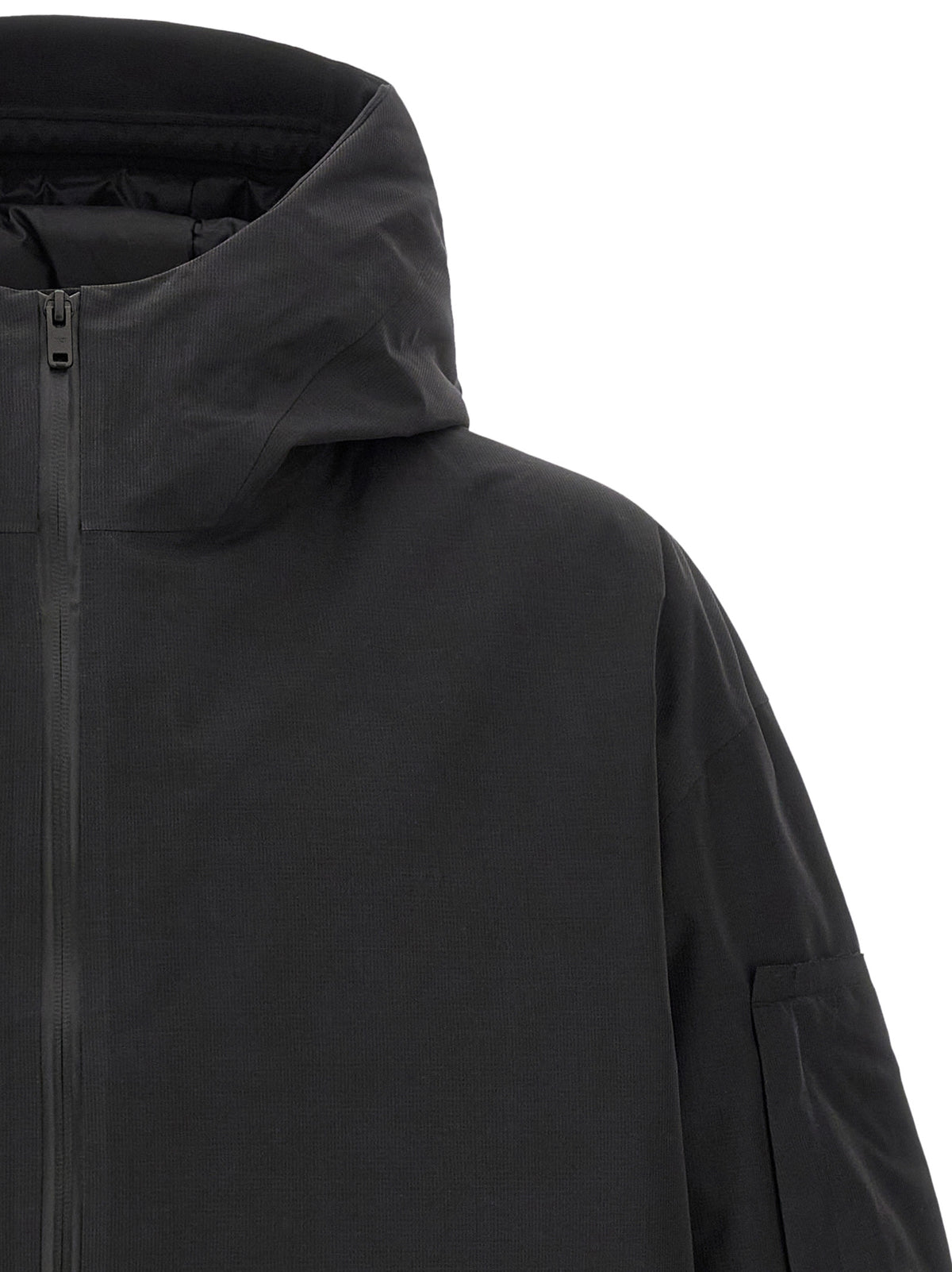 Black Recycled Polyester Shell Jacket