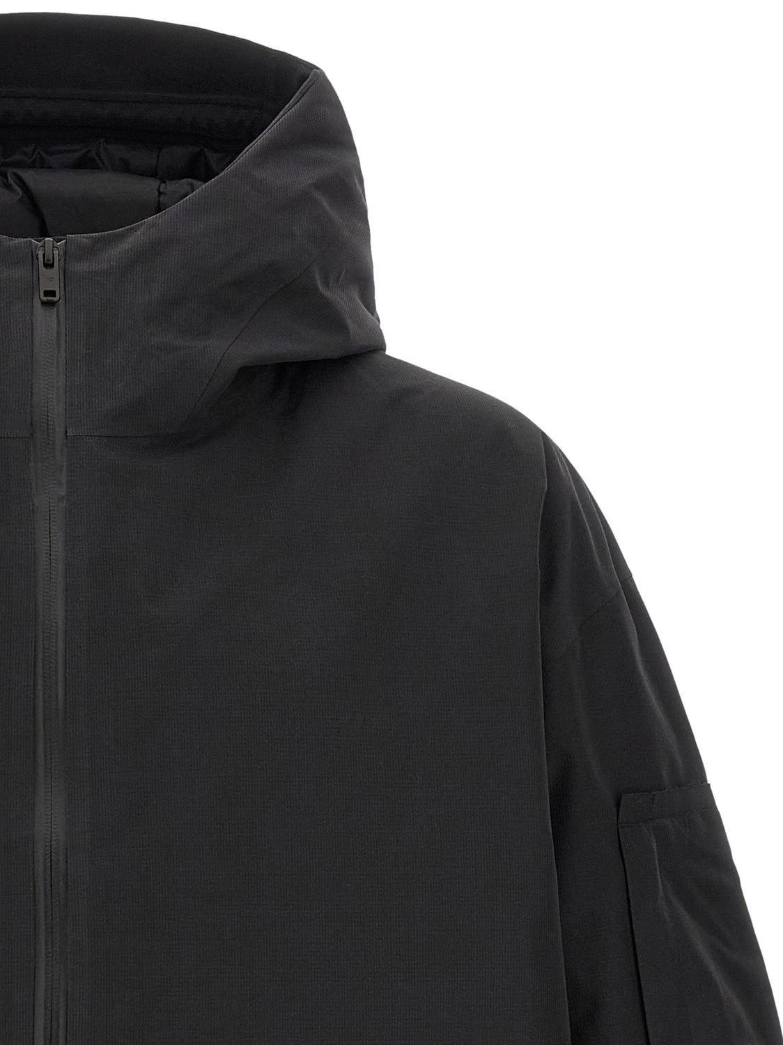 Black Recycled Polyester Shell Jacket