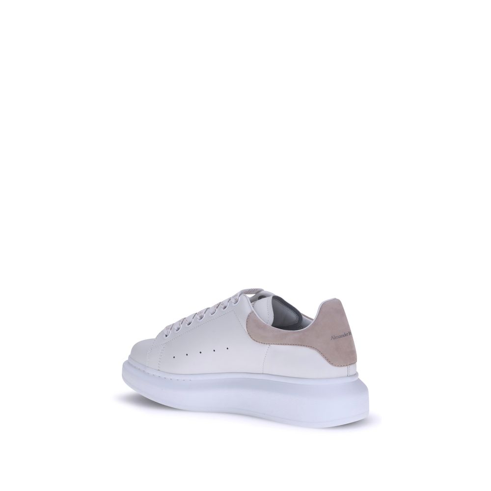 White Calf Leather Bos Taurus Platform Sneakers