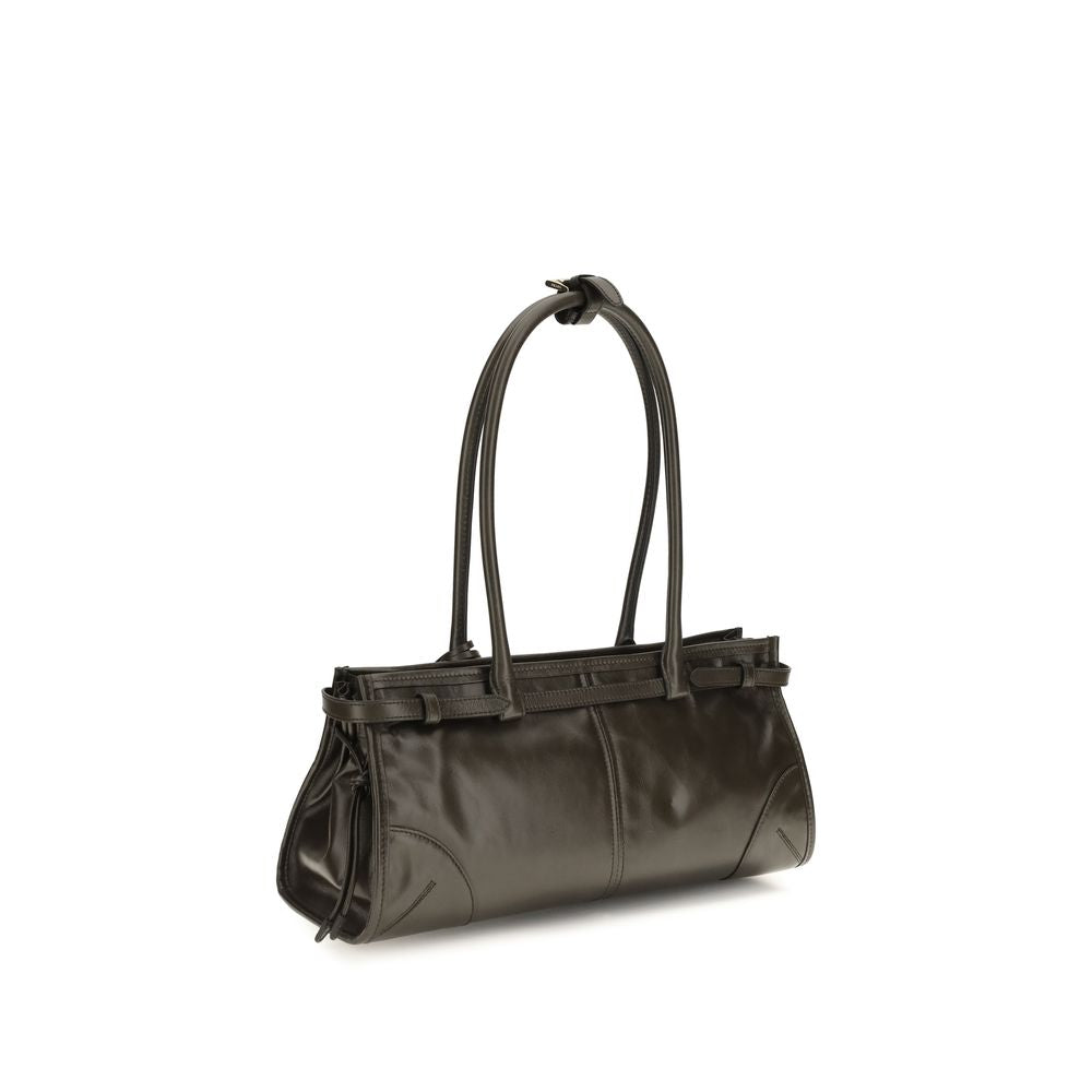 Black Calf Leather Bos Taurus Handbag