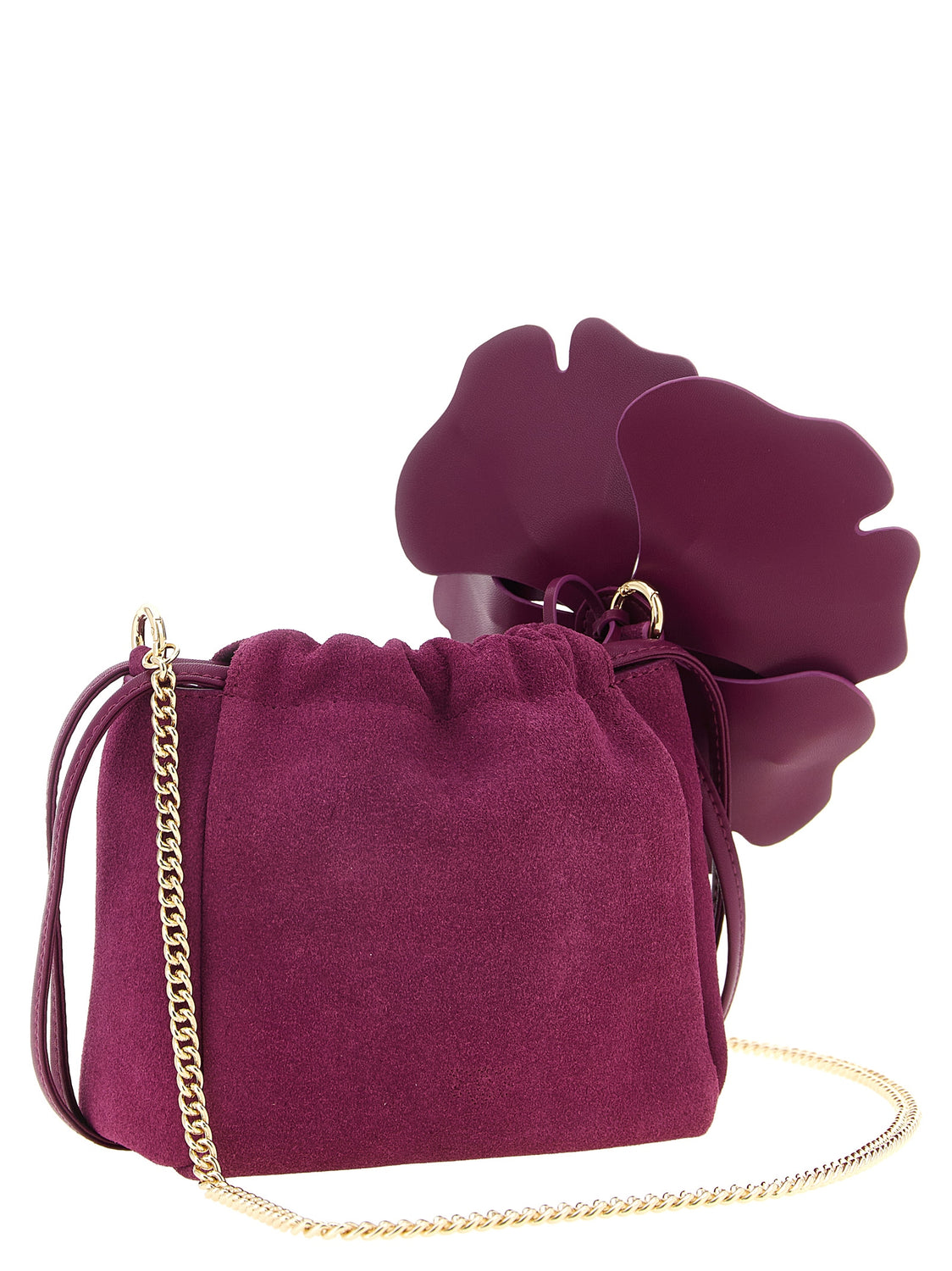 Purple Lambskin Clutch Bag