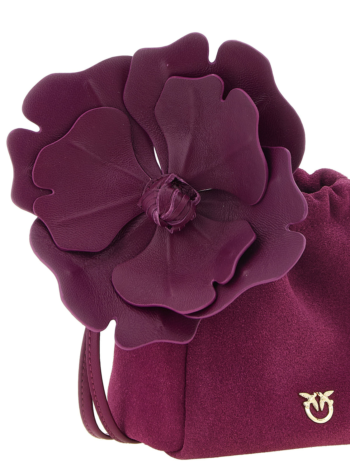 Purple Lambskin Clutch Bag