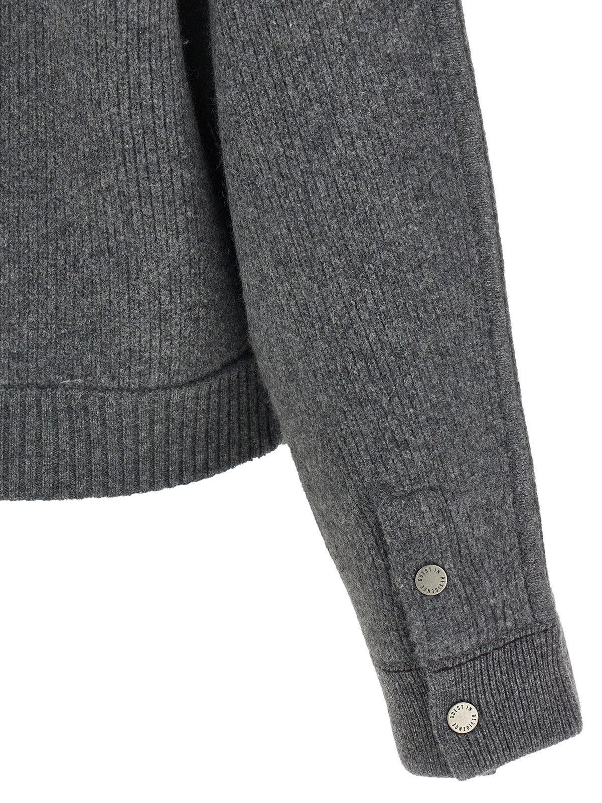 Gray Wool Bomber
