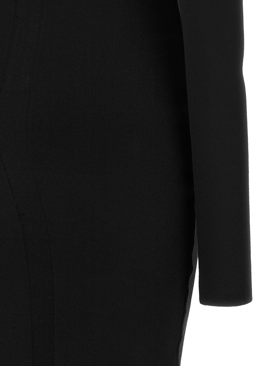 Black Viscose Long Dress
