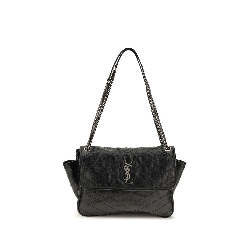 Black Calf Leather Bos Taurus Shoulder Bag