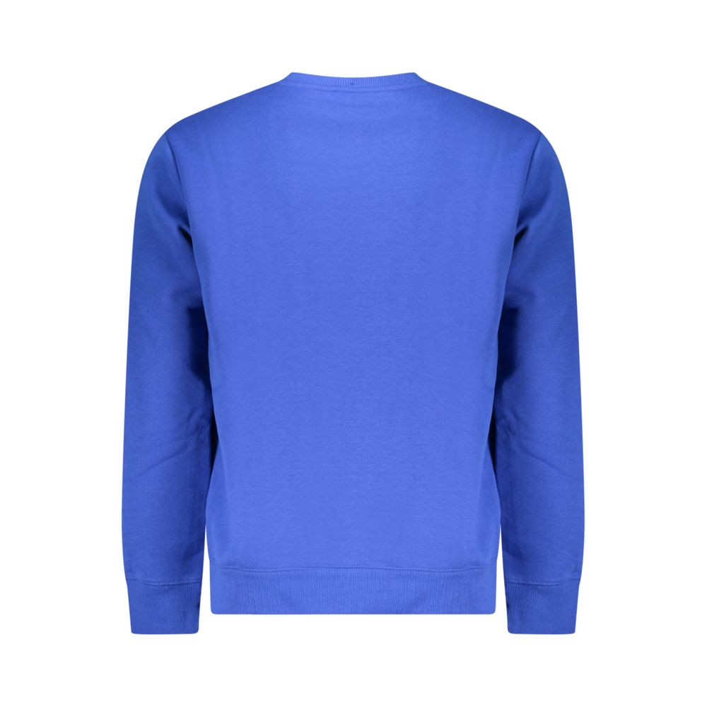 Blue Cotton Mens Sweater
