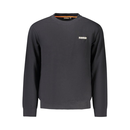 Black Cotton Men's Sweatshirt
