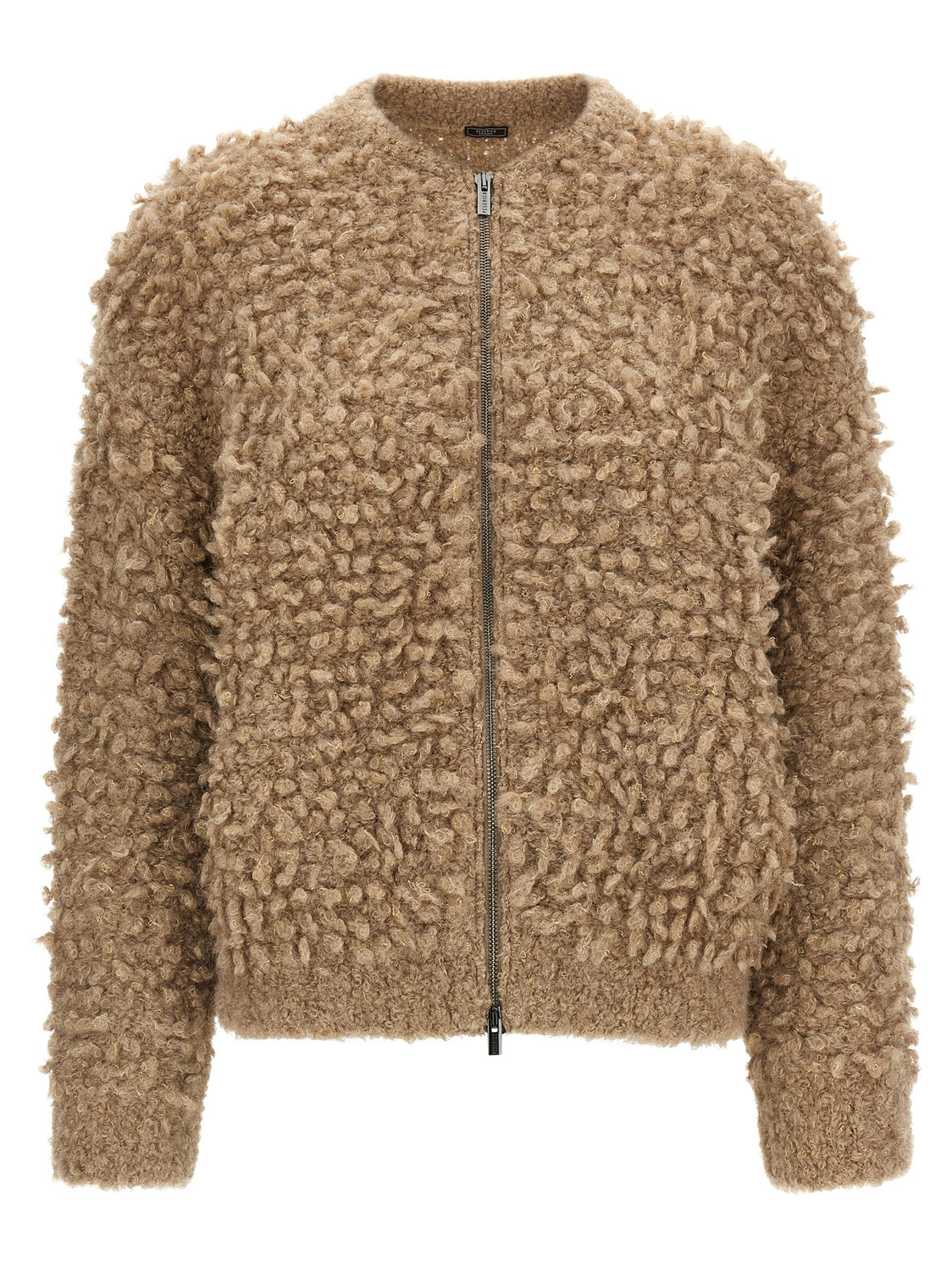 Beige Wool Bomber