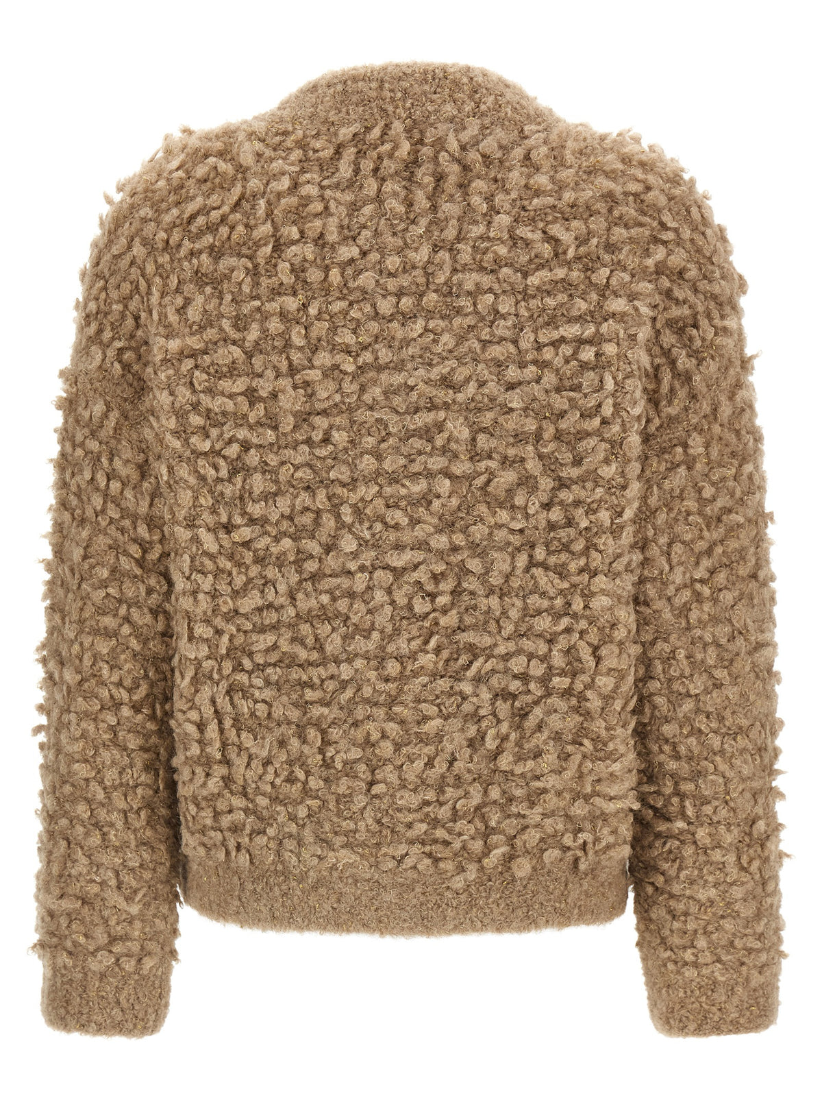 Beige Wool Bomber