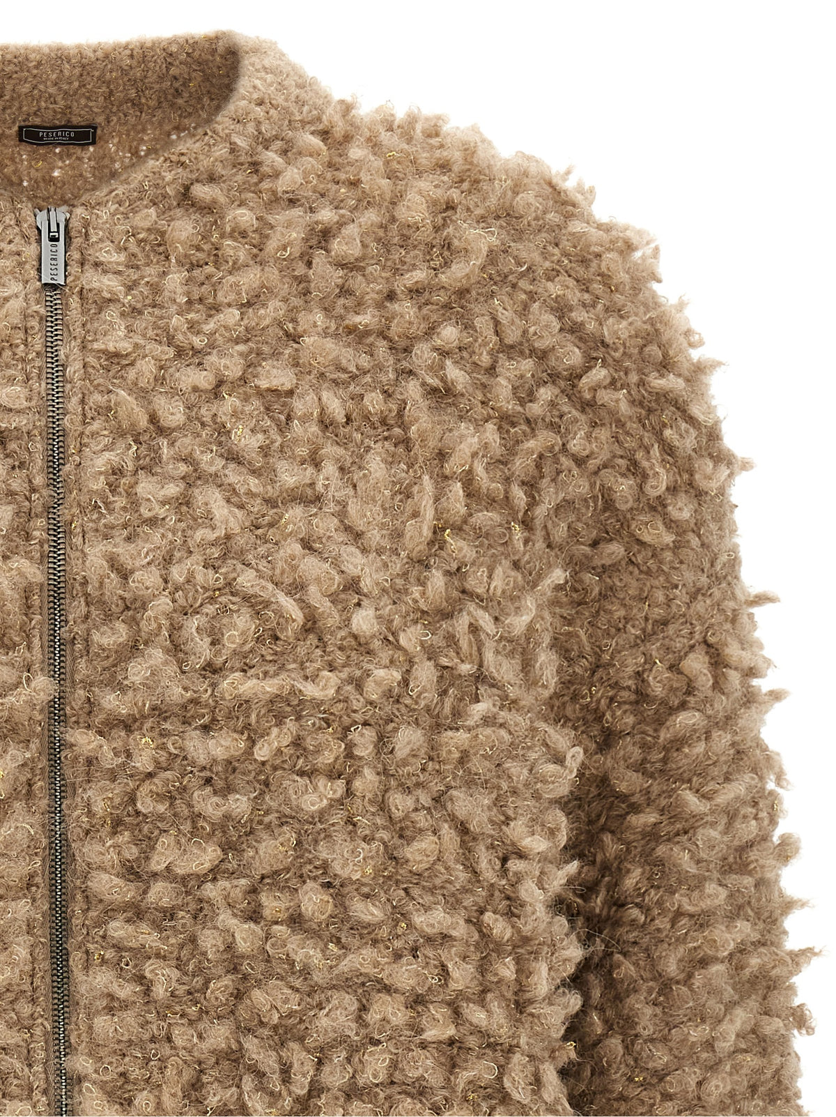 Beige Wool Bomber