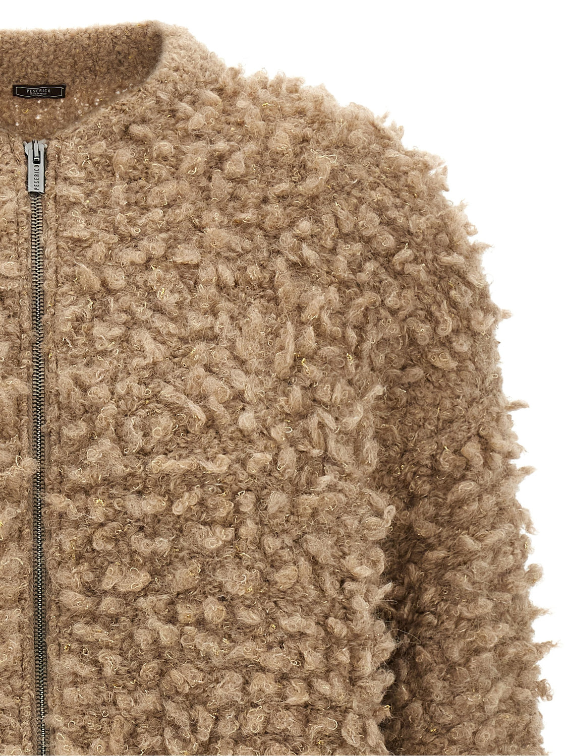 Beige Wool Bomber