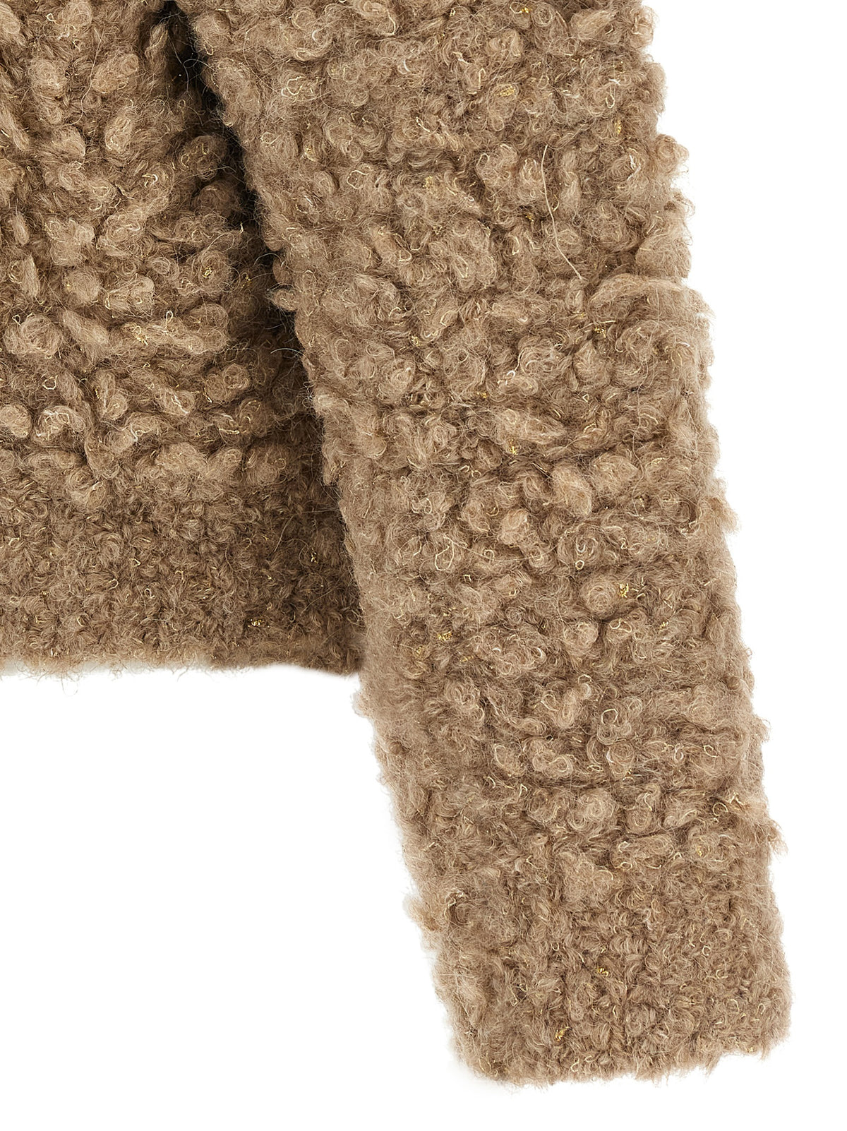 Beige Wool Bomber
