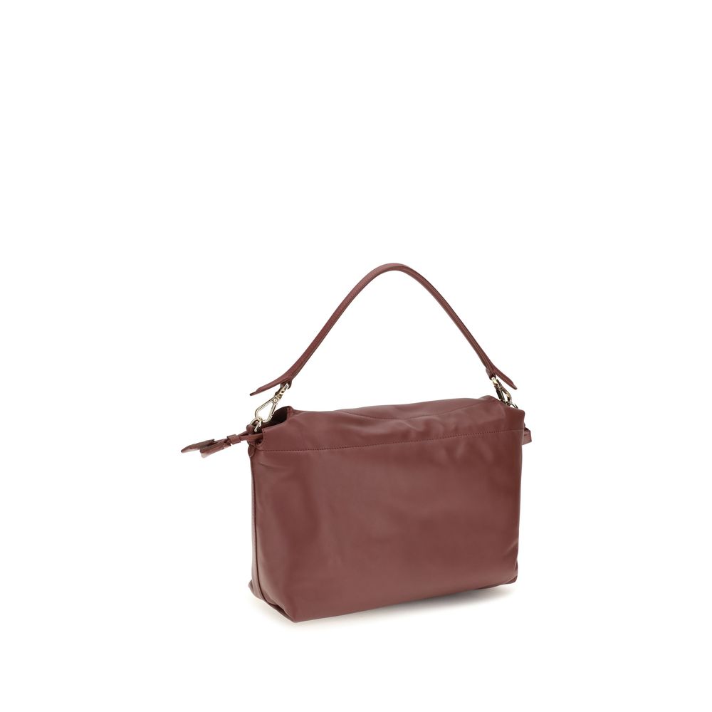 Bordeaux Calf Leather Bos Taurus Shoulder Bag