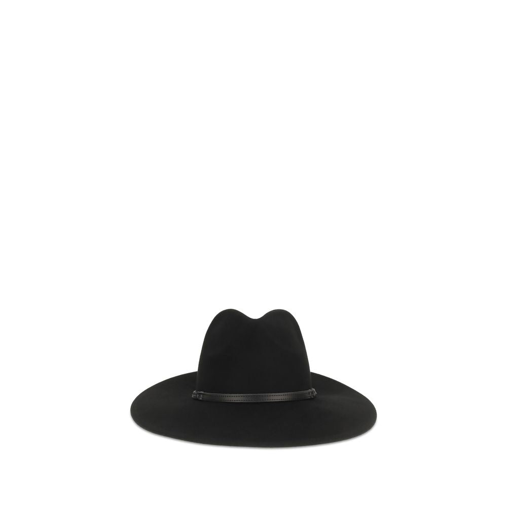 Black Wool Oves Aries Fedora
