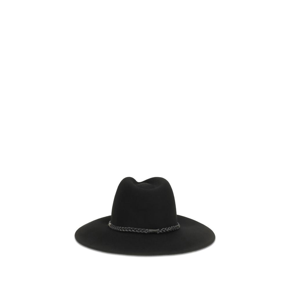 Black Wool Oves Aries Fedora