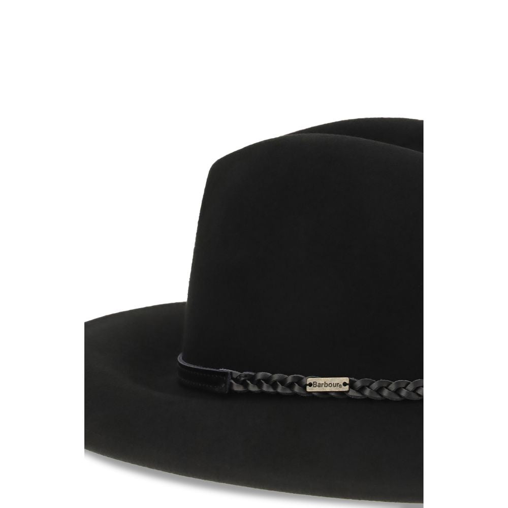 Black Wool Oves Aries Fedora