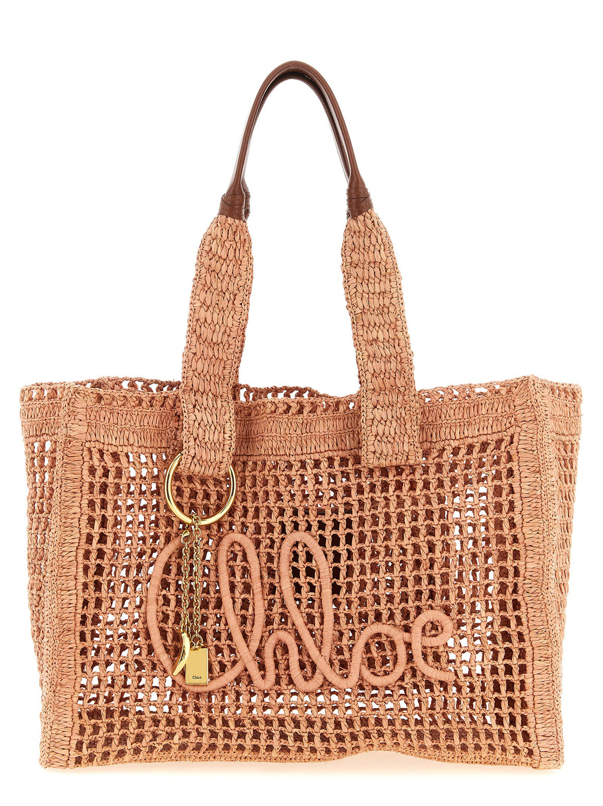 Multicolor Raffia Tote Bag
