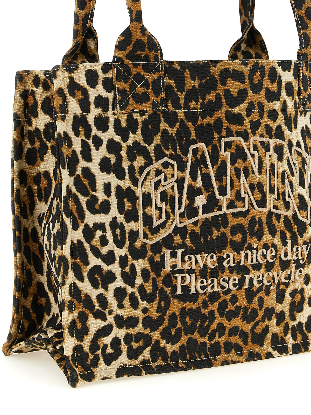 Brown Recycled Cotton Tote Bag