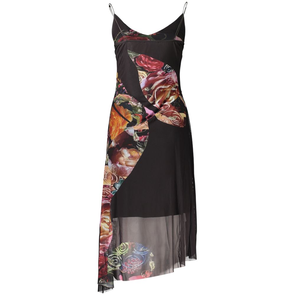 Black Polyester Womens Dress