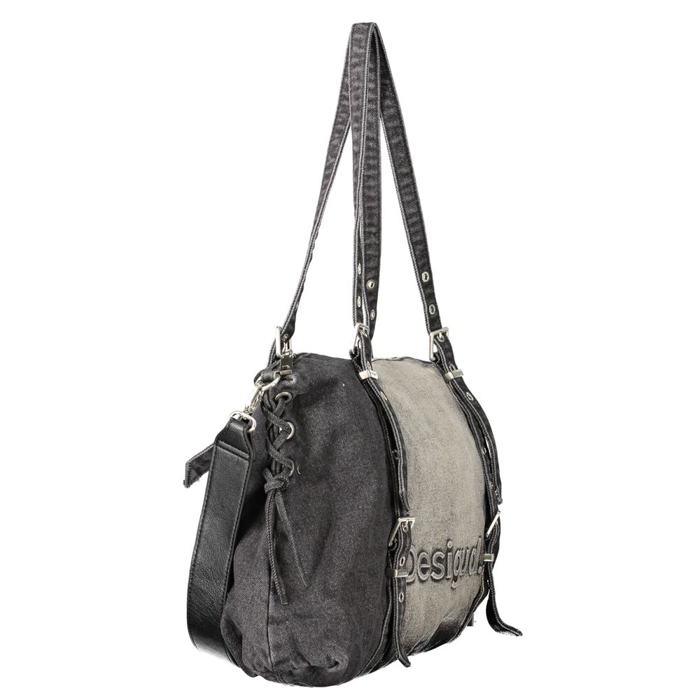 Black Cotton Women's Bag