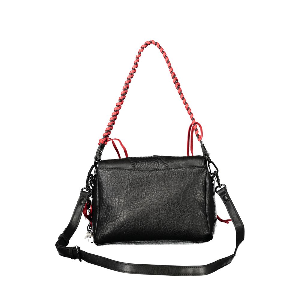 Black Polyurethane Women Bag