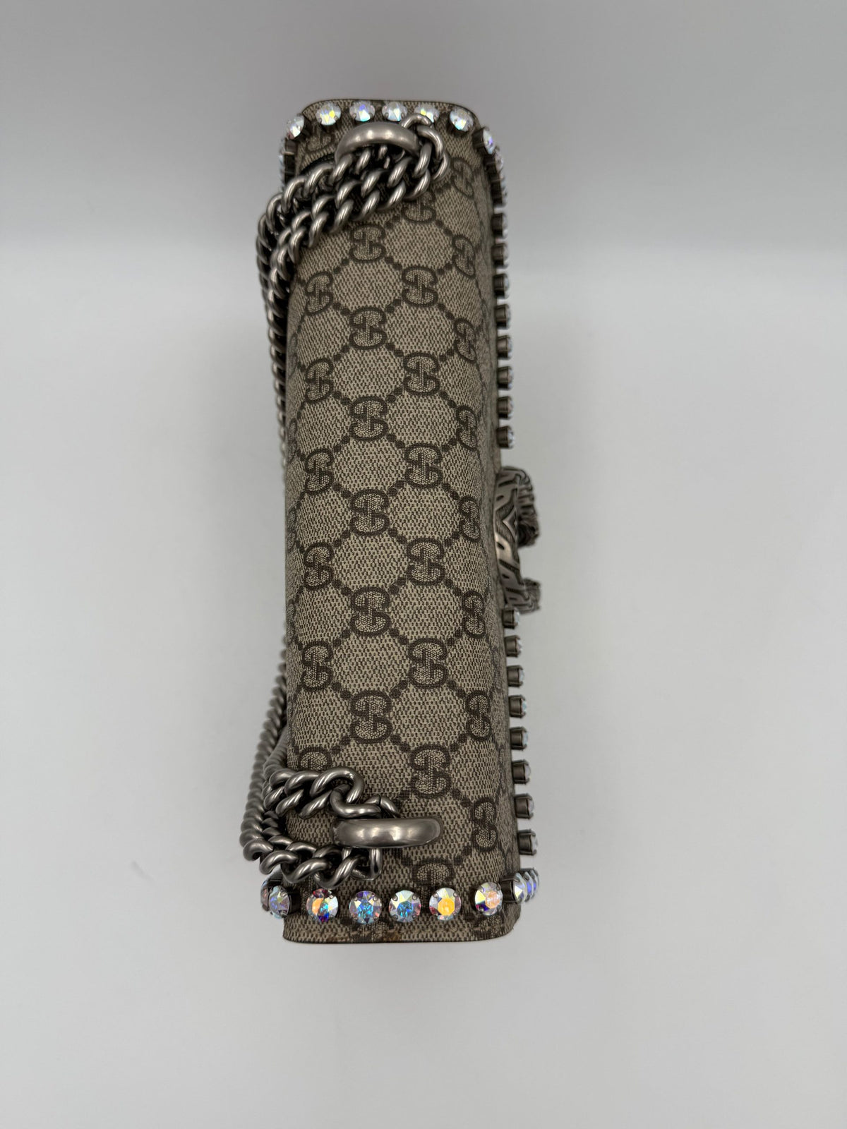 GUCCI DIONYSUS GG Supreme with Diamonds Handbag