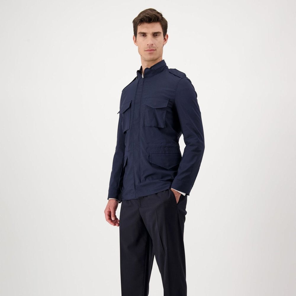 Navy Blue Cotton Jacket