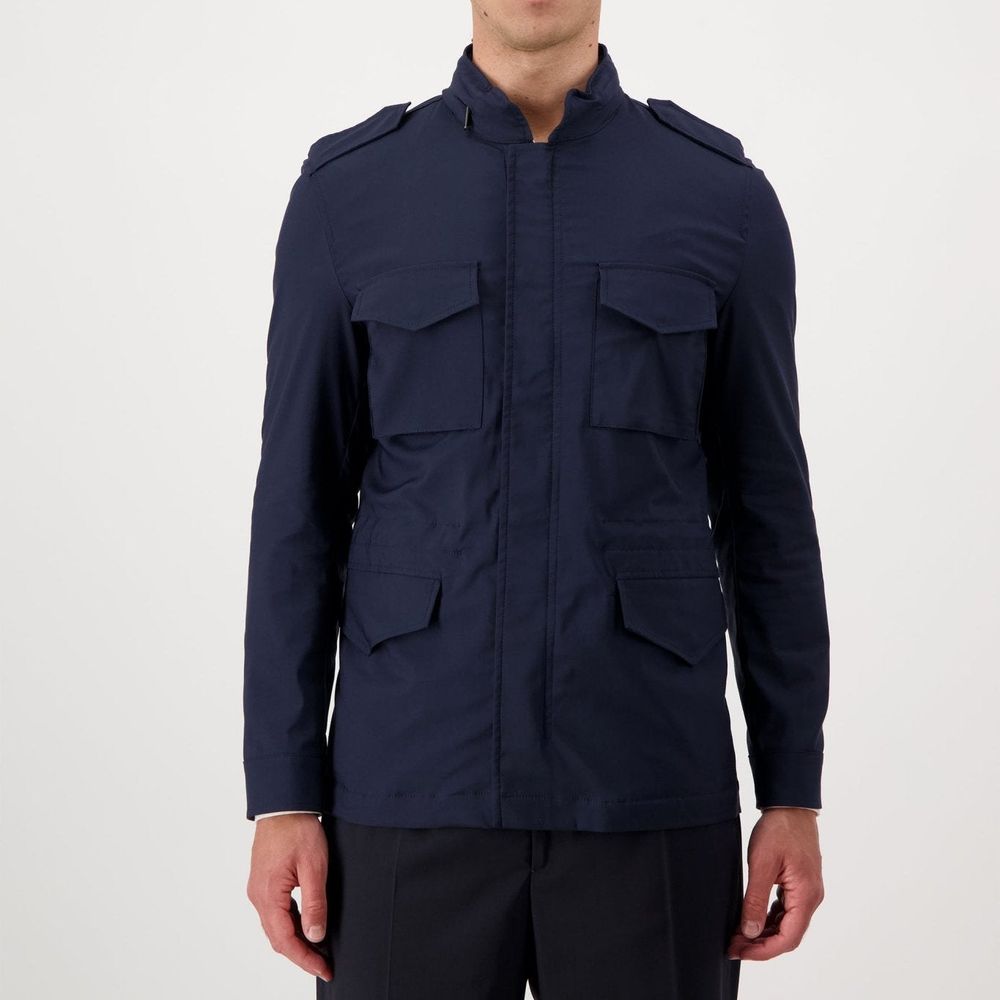 Navy Blue Cotton Jacket
