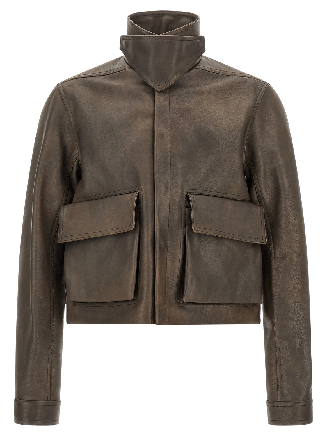 Brown Calfskin Leather Jacket