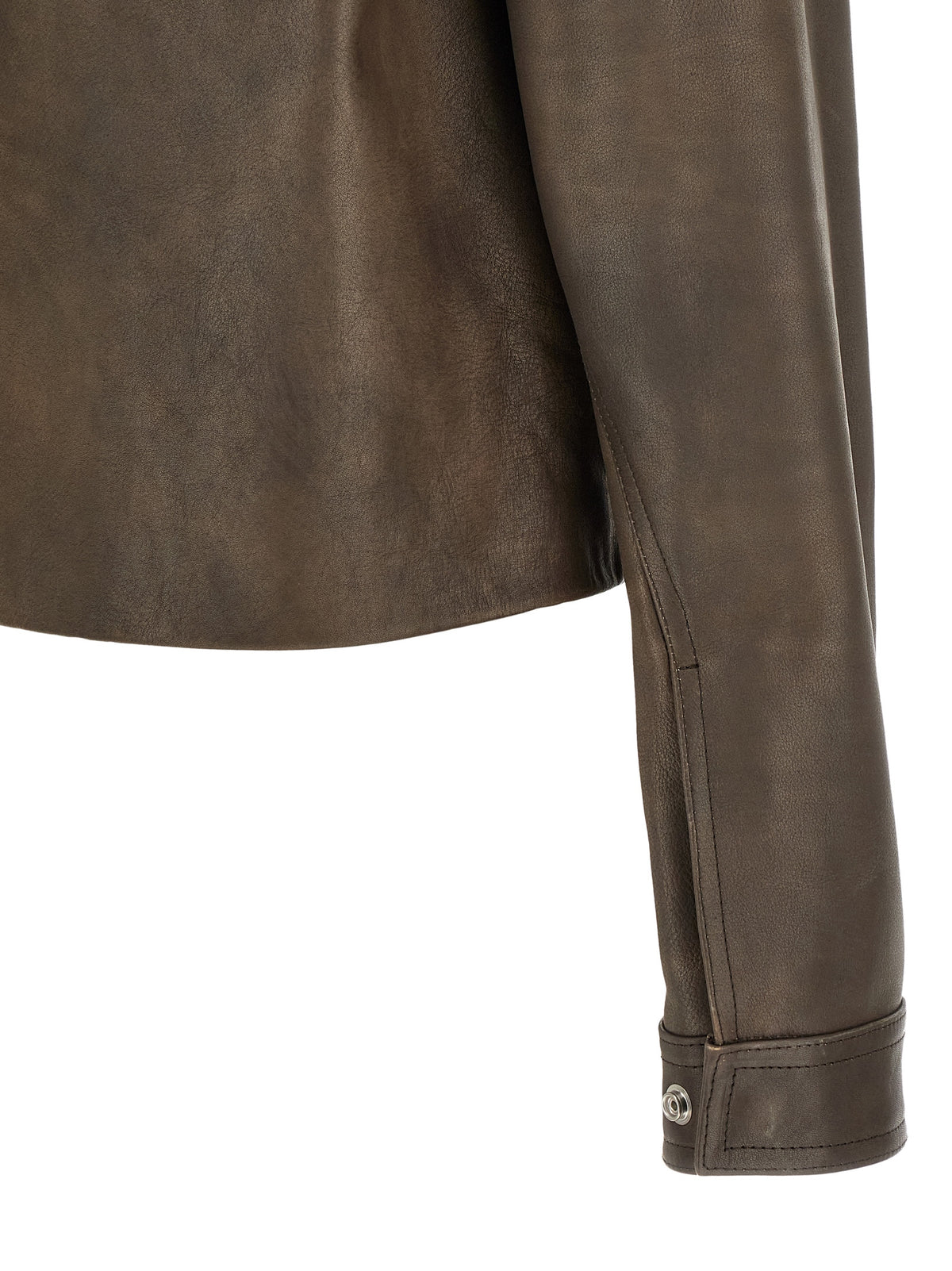 Brown Calfskin Leather Jacket