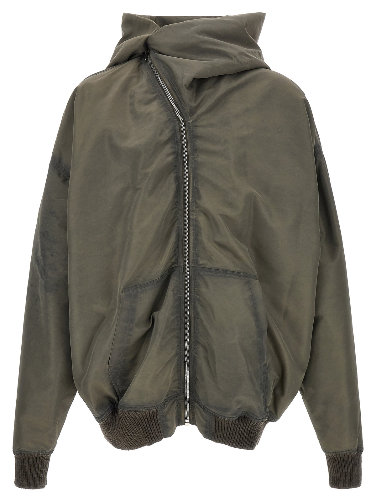 Gray Nylon Shell Jacket