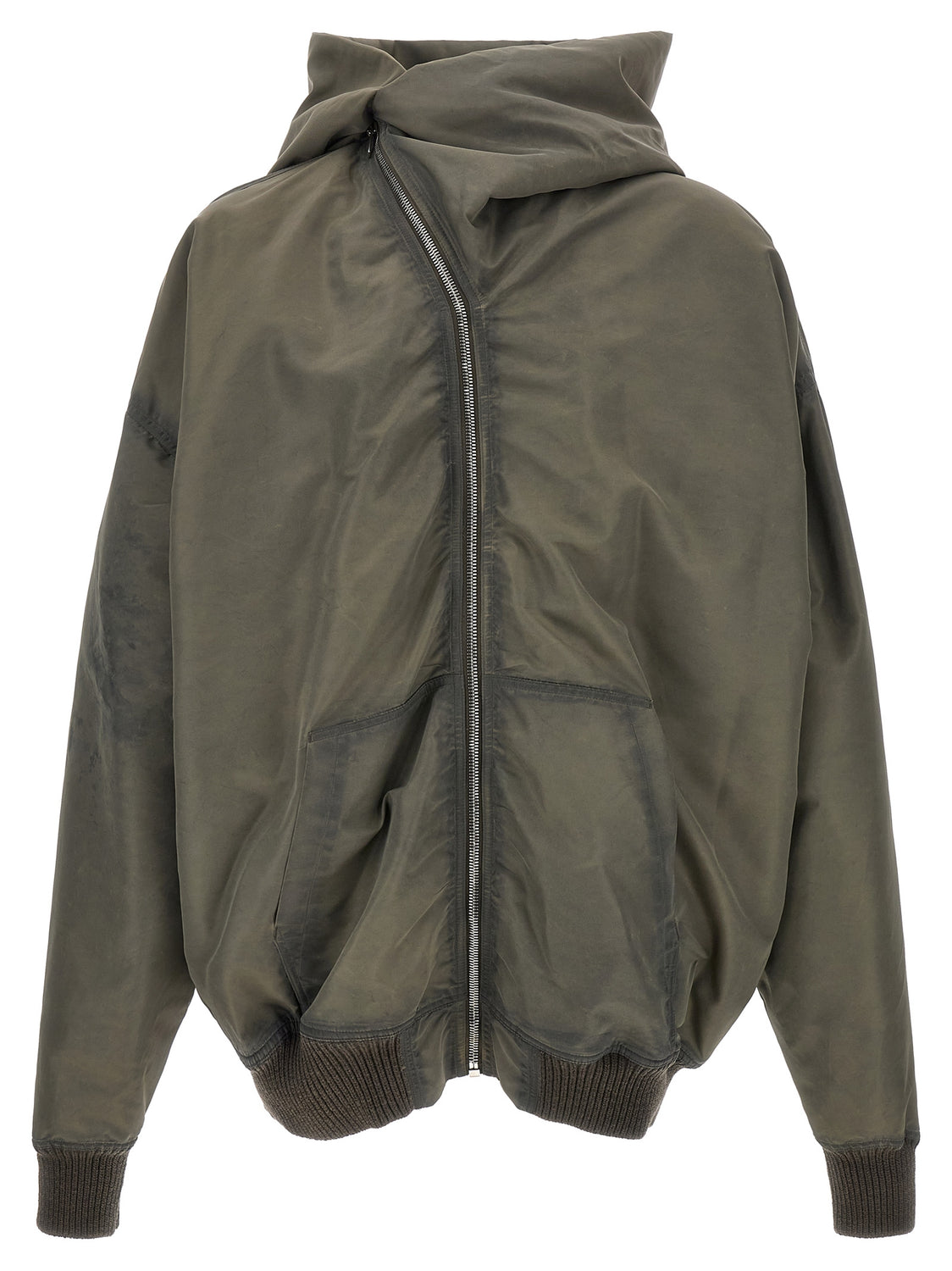 Gray Nylon Shell Jacket