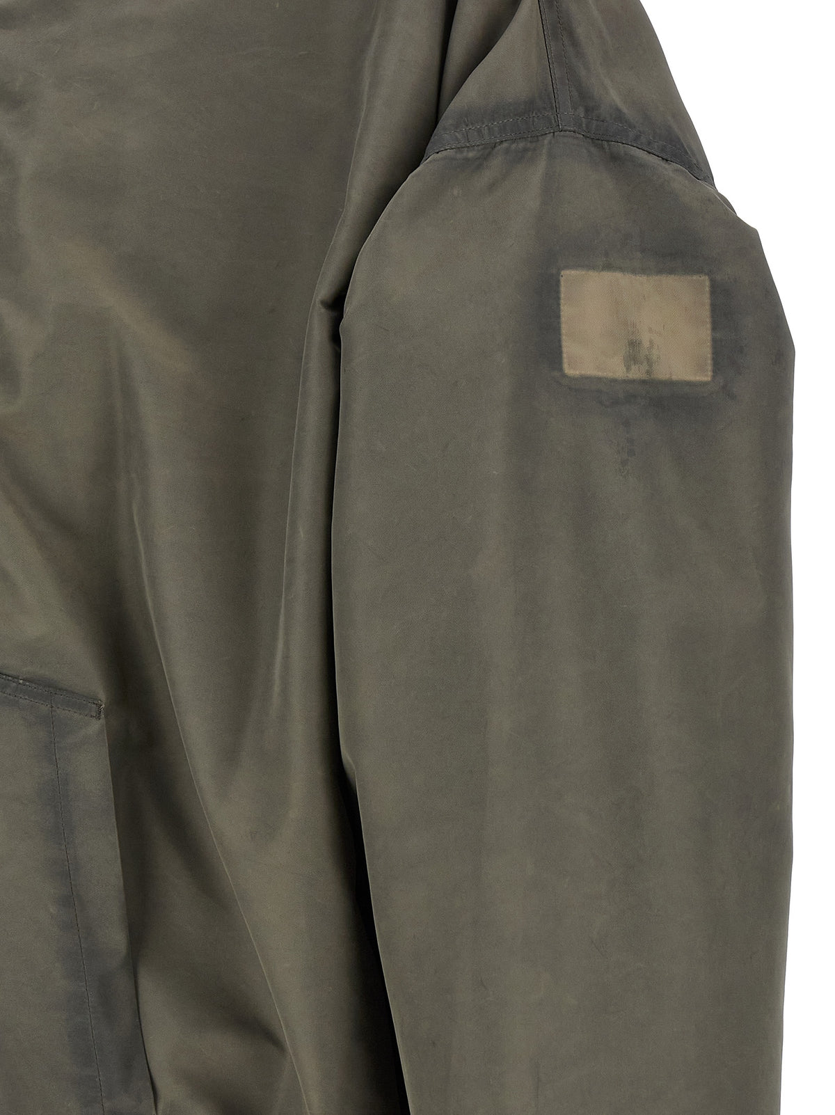 Gray Nylon Shell Jacket