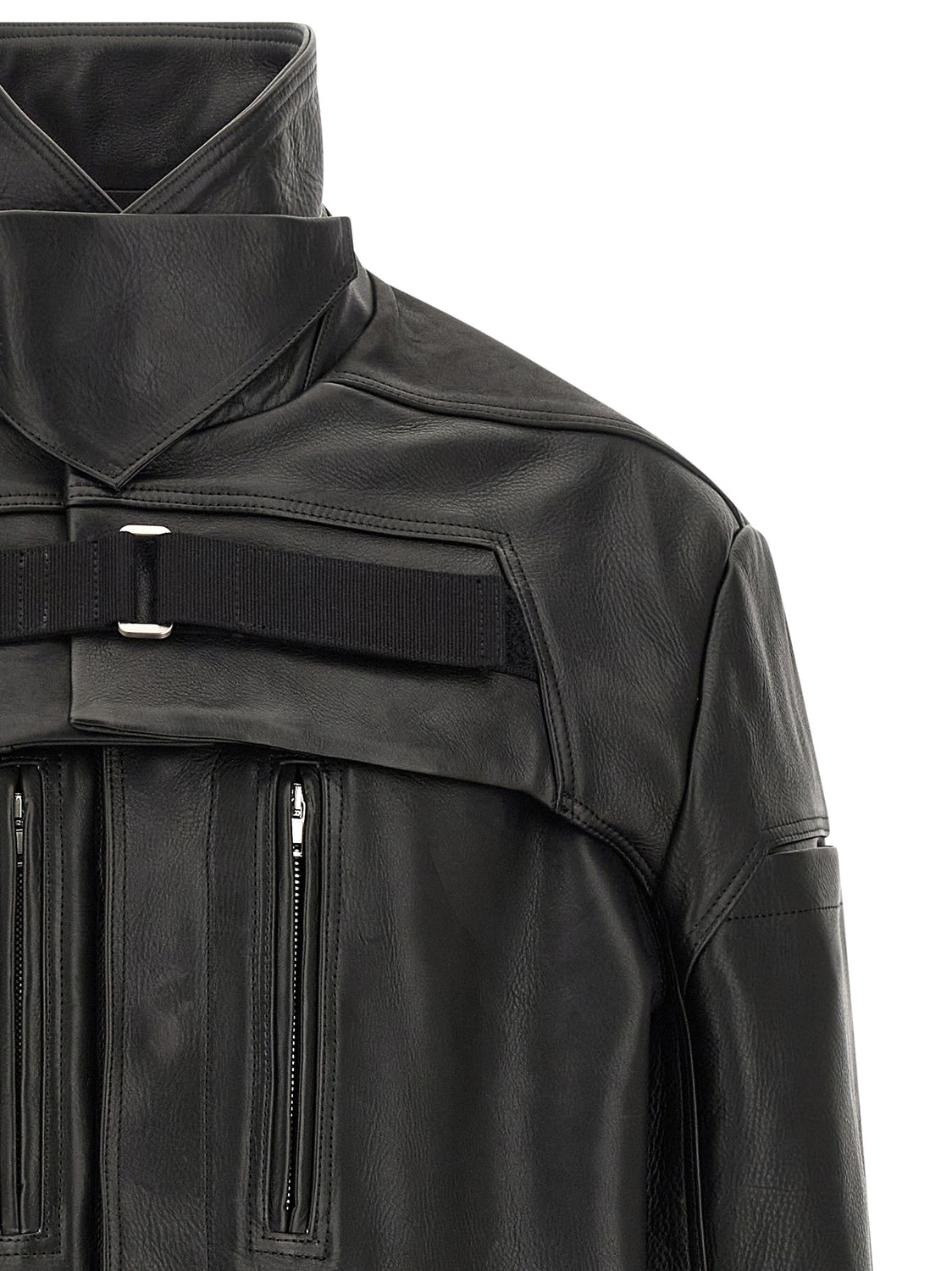 Black Calfskin Leather Jacket
