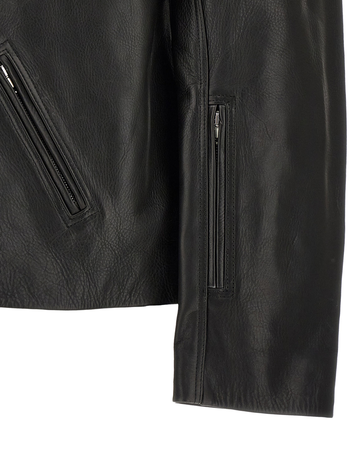 Black Calfskin Leather Jacket