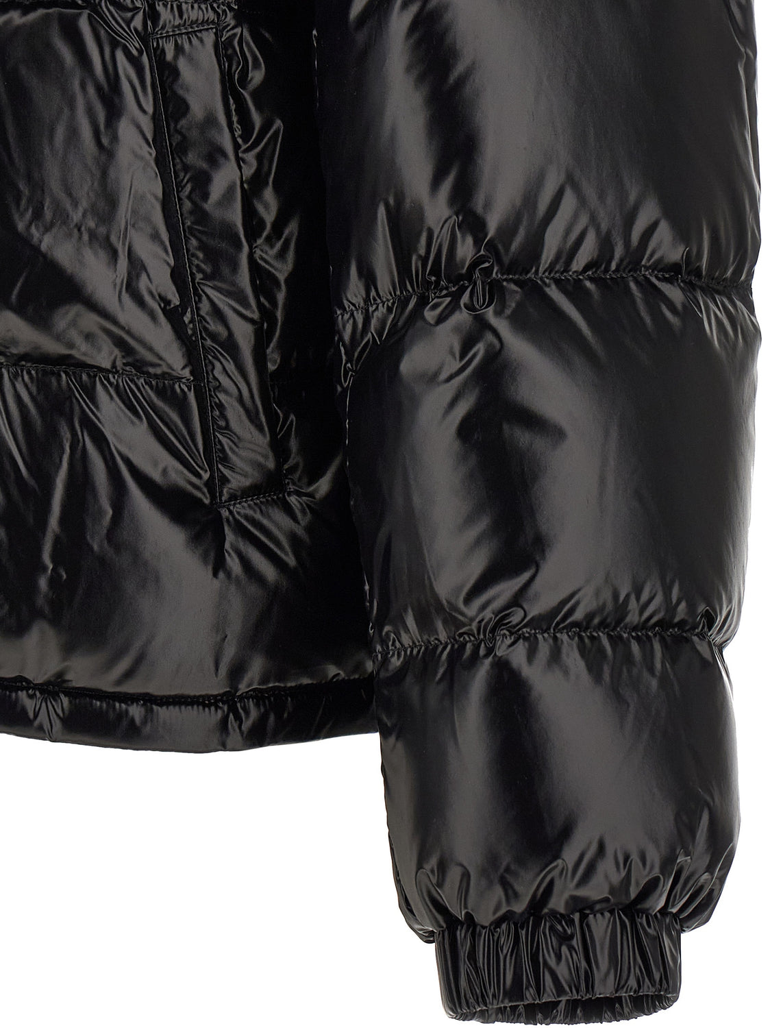 Black Nylon Full-Length Jacket