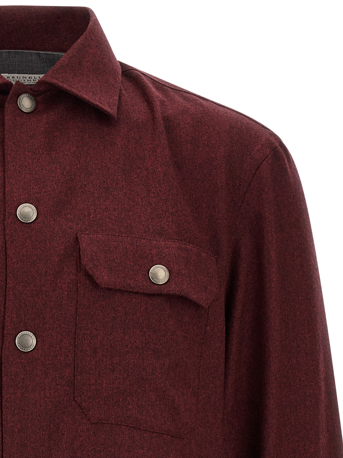 Bordeaux Virgin Wool Blouse