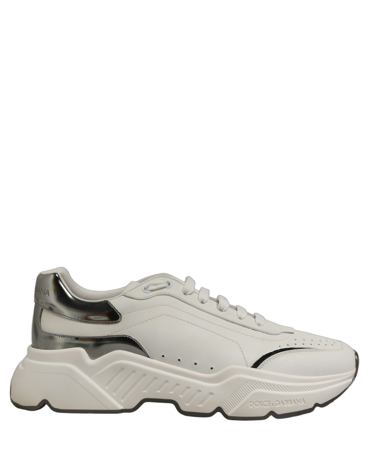 White Silver Daymaster Low Top Sneakers Shoes