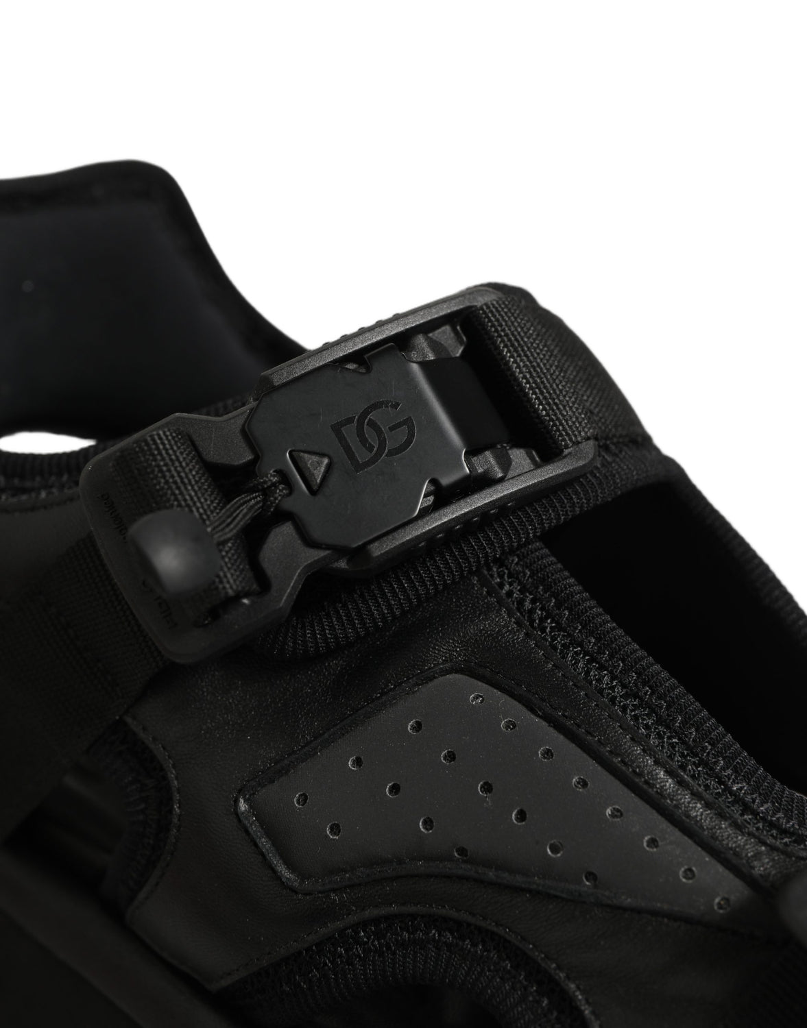Black Logo Detailed Men Chunky Sandals Shoes