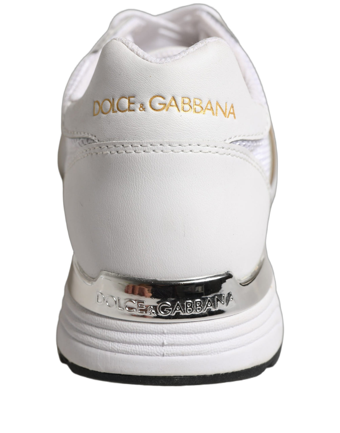 White Leather Mesh Low Top Neb Sneakers Shoes
