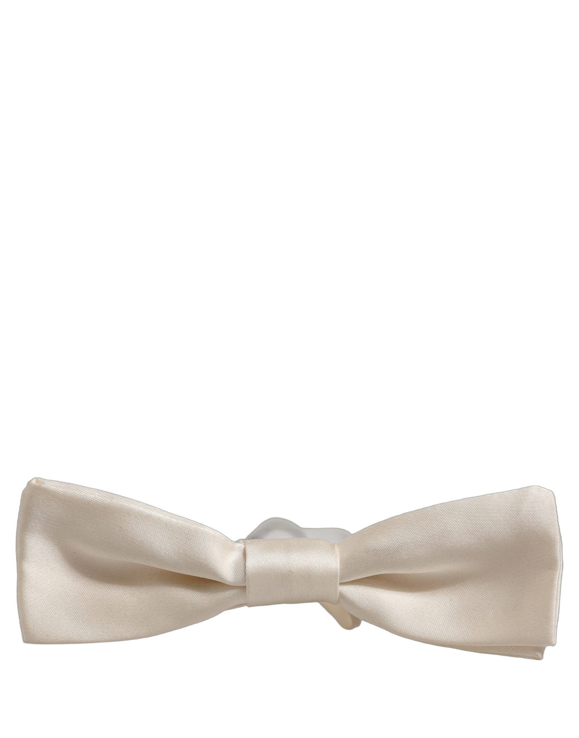 Men White 100% Silk Adjustable Neck Papillon Bow Tie