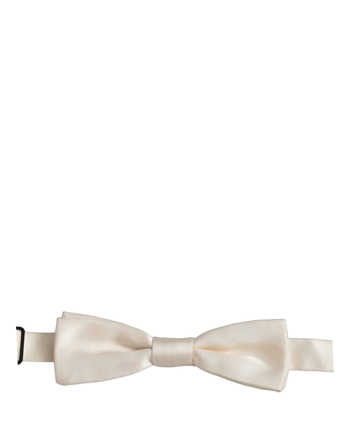 Men White 100% Silk Adjustable Neck Papillon Bow Tie