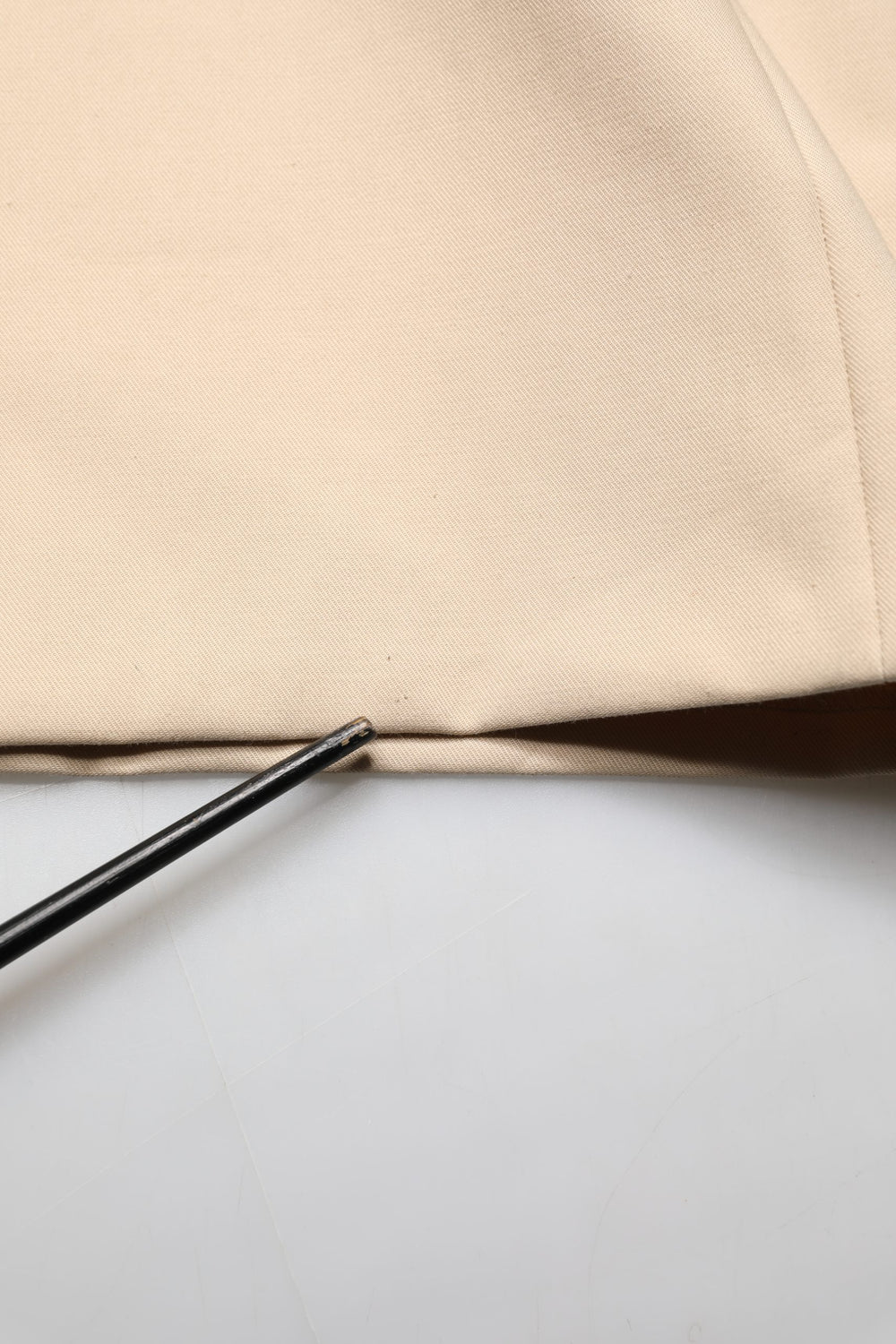 Beige Cotton Straight Men Formal Dress Pants
