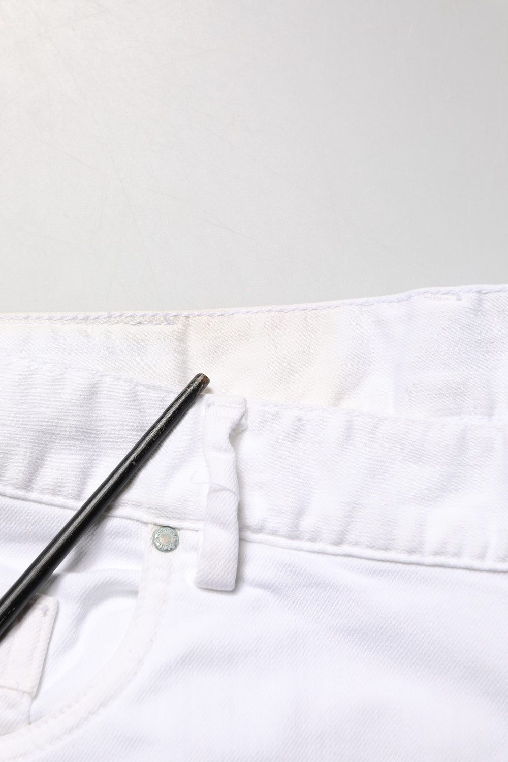 White Skinny Mid Waist Men Denim Trouser Jeans