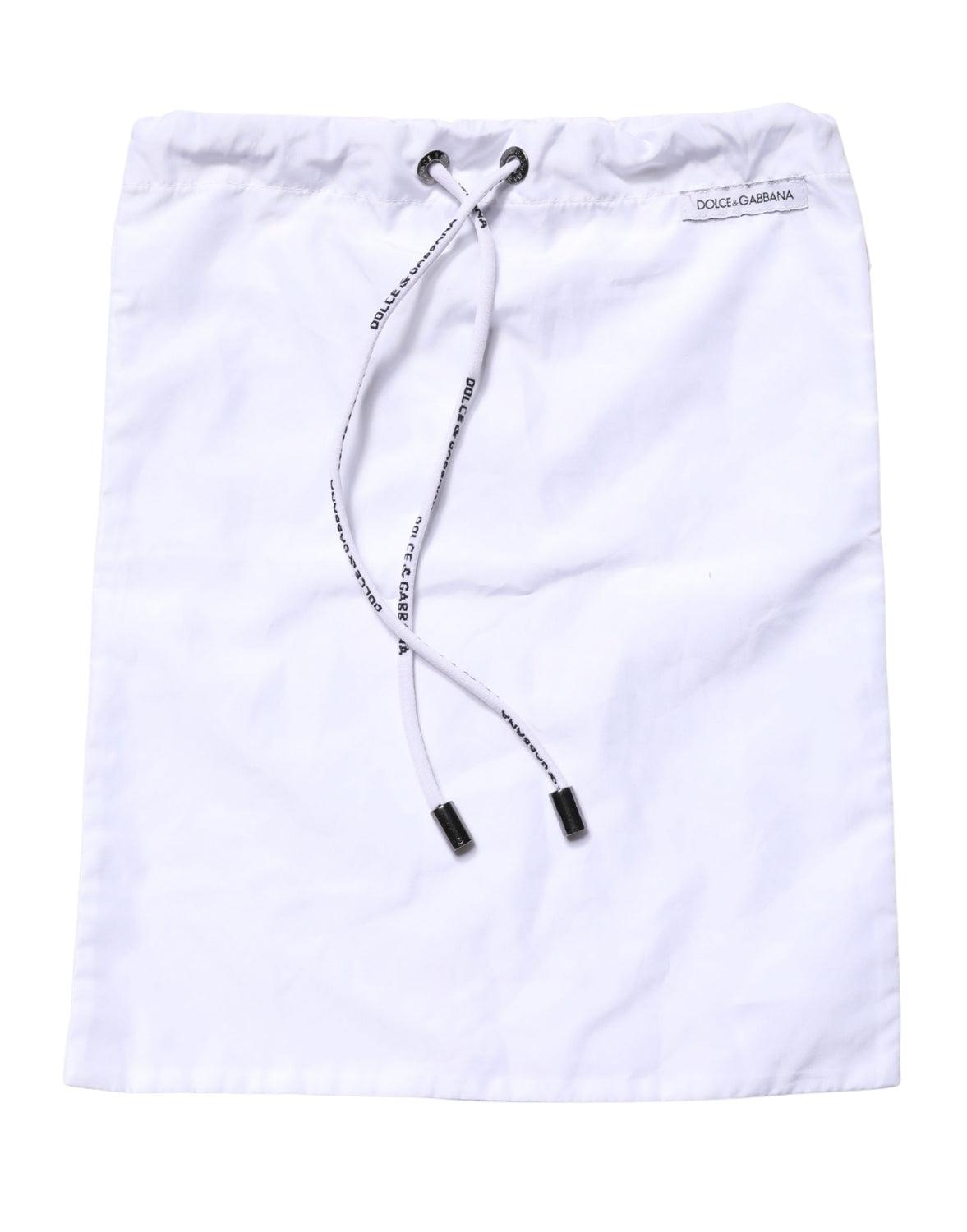 White DG Logo Men Drawstring Shorts Swimwear